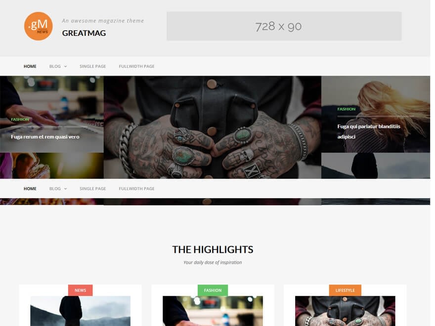 GreatMag - Free WordPress Blog Themes