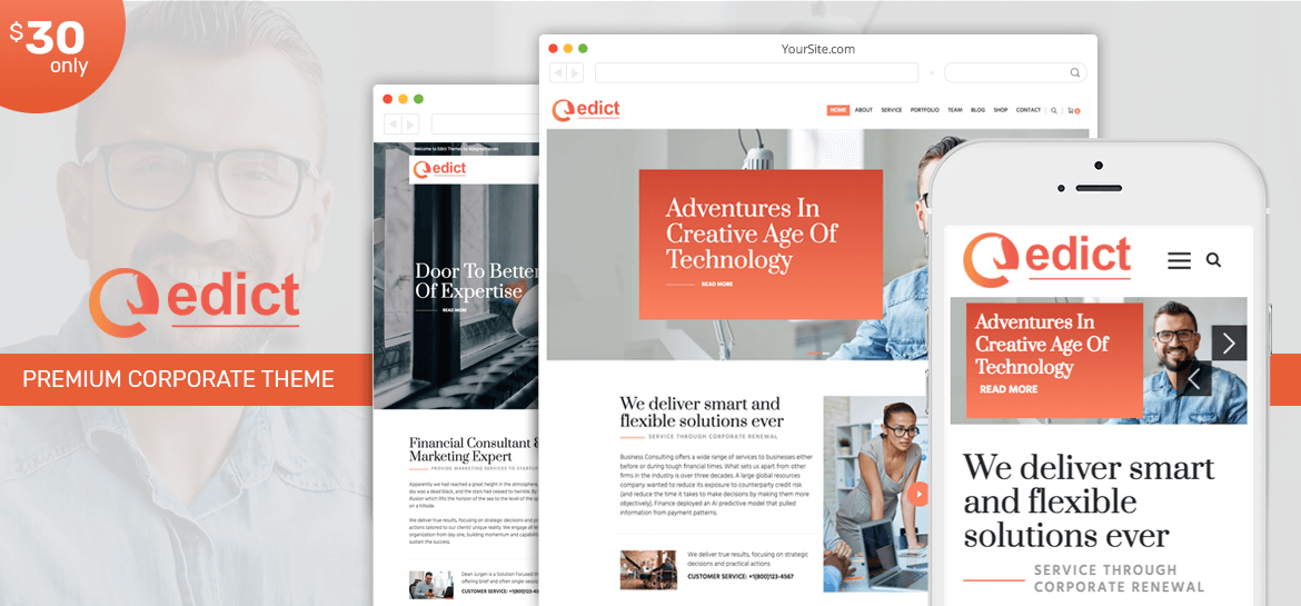 Edict – Eight Degree Innovative Corporate Theme