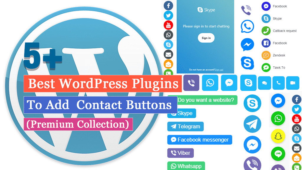 wordpress top contact bar