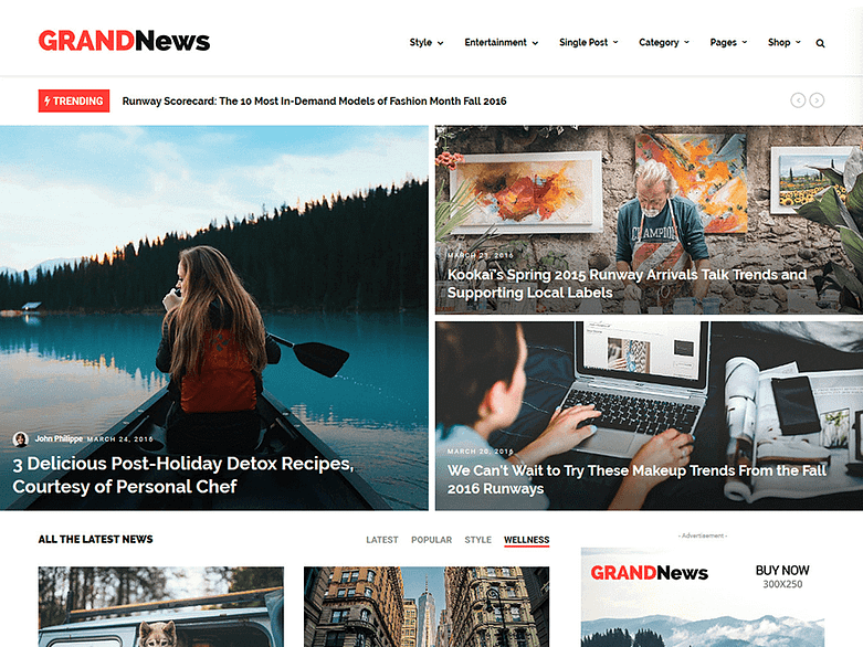 GrandNews - Best Premium News Magazine WordPress Themes