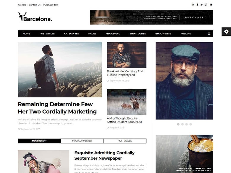 Barcelona - Best Premium News Magazine WordPress Themes