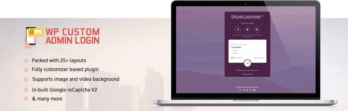 Wp Custom Admin Login Wordpress Plugin To Make A Customized Admin Login Page