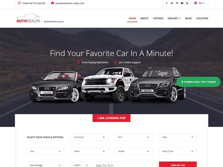 10 Best Free Automobile Wordpress Themes 8degree Themes