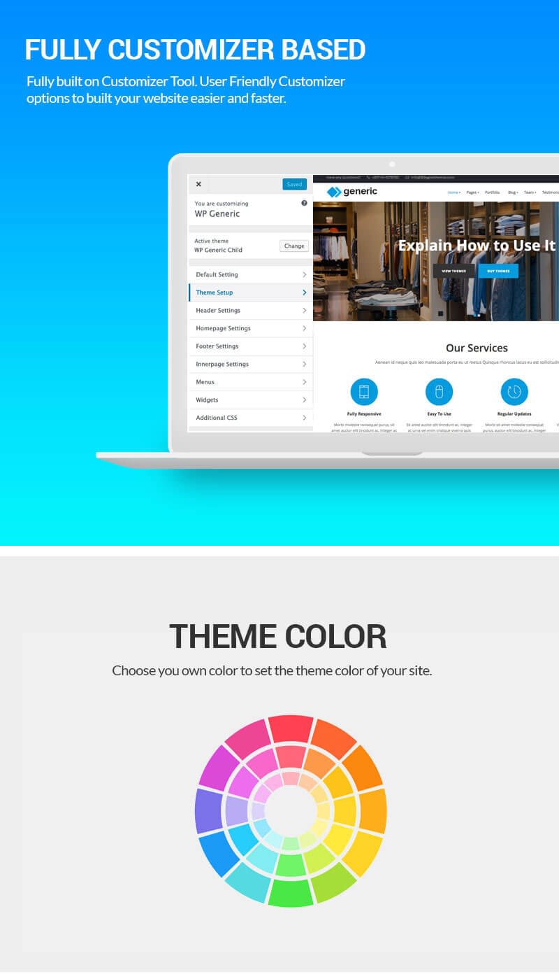 free wordpress theme 2017 custom colors