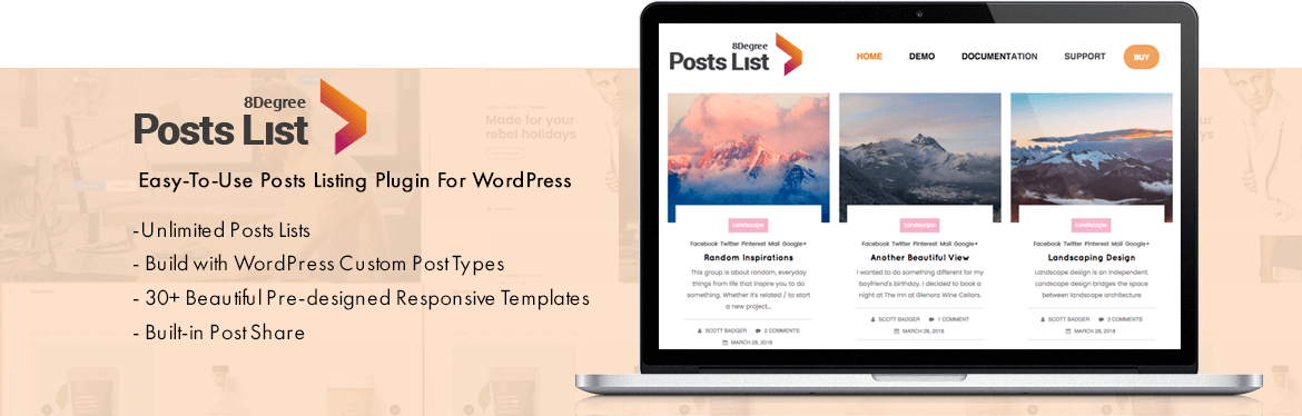 Eight Degree Posts List Blog Post Designer Premium Wordpress Plugin Eight Degree Posts List Blog Post Designer Premium Wordpress Plugin