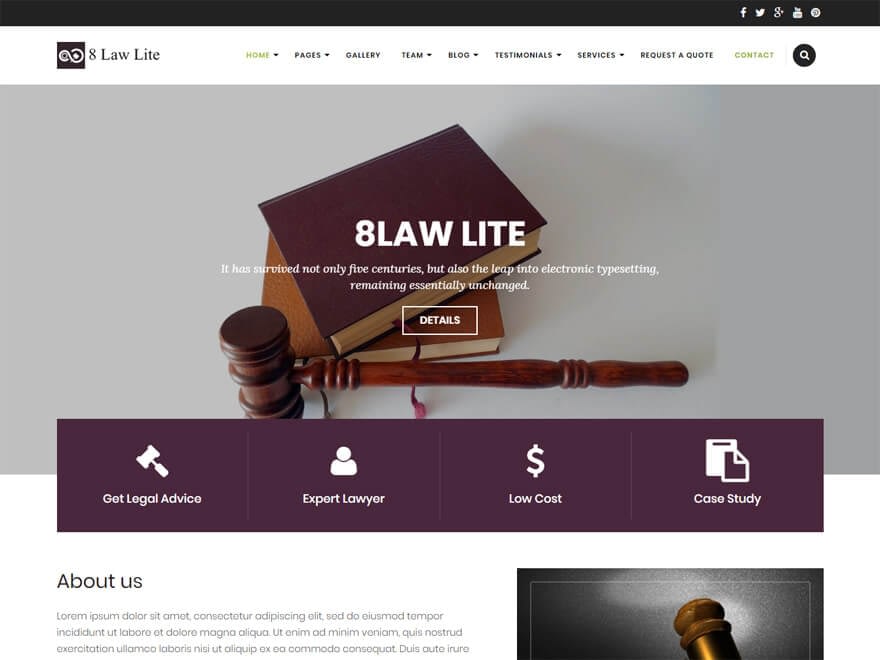 Lawyer Attorney Best and 10+ For Law Theme firms WordPress 2019