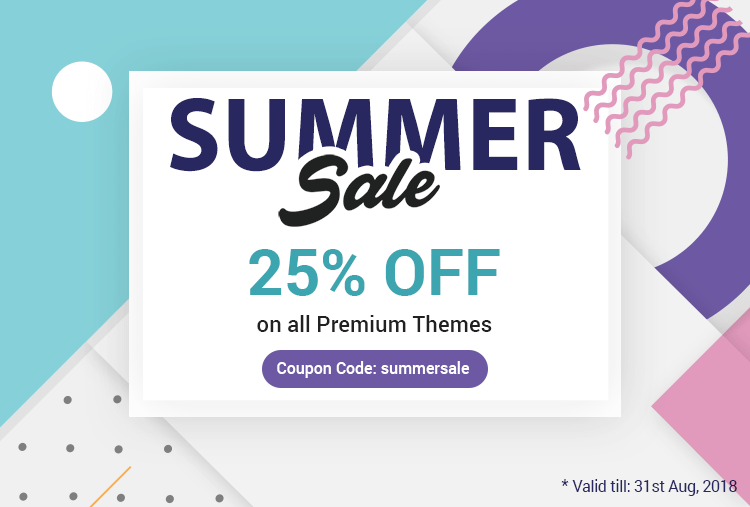 The Largest Summer Sale Ever 25 Off On All Premium Themes